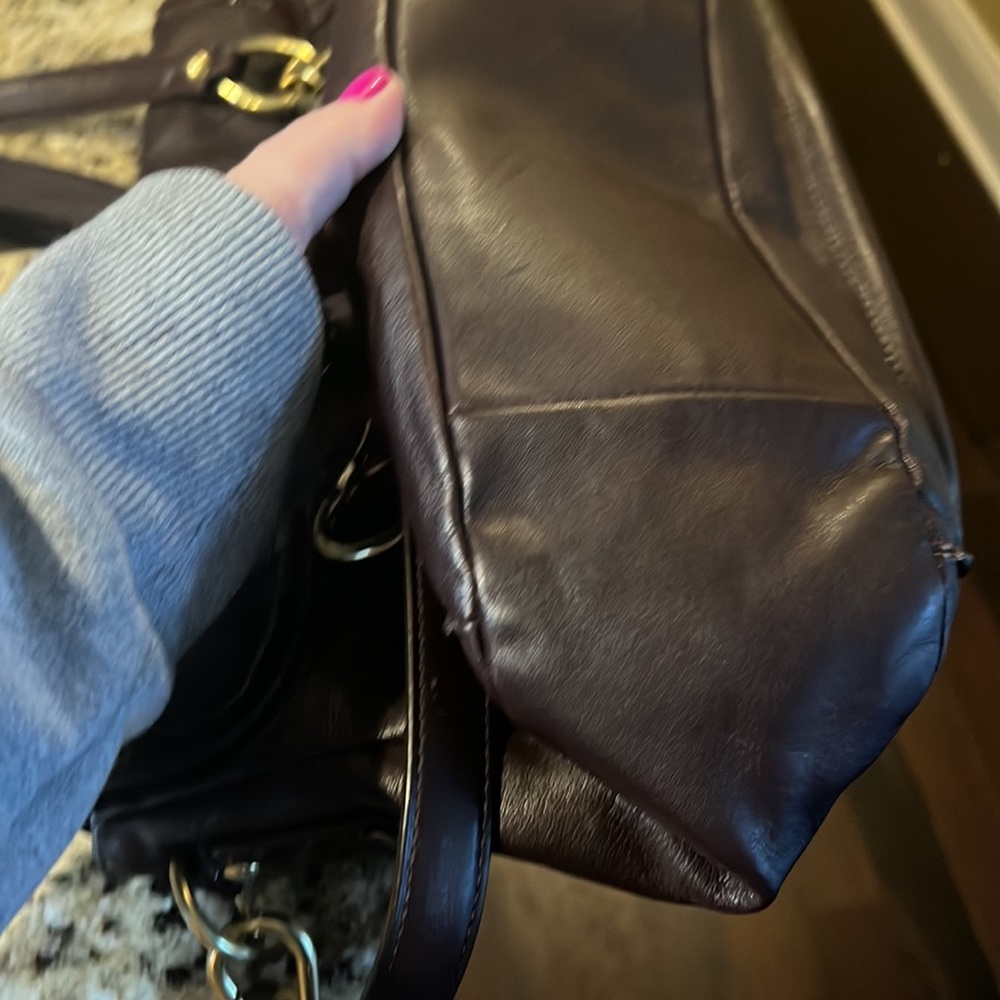 Coach ostrich leather like purse - Picture 3 of 4